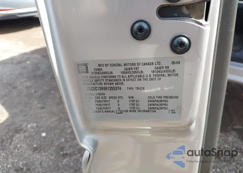 2006 Chevrolet Silverado 1500 Ls from USA, damaged, VIN 2GCEC13V661355374